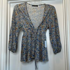 Black Tape Mesh Flated shirt Size Small/Medium‎